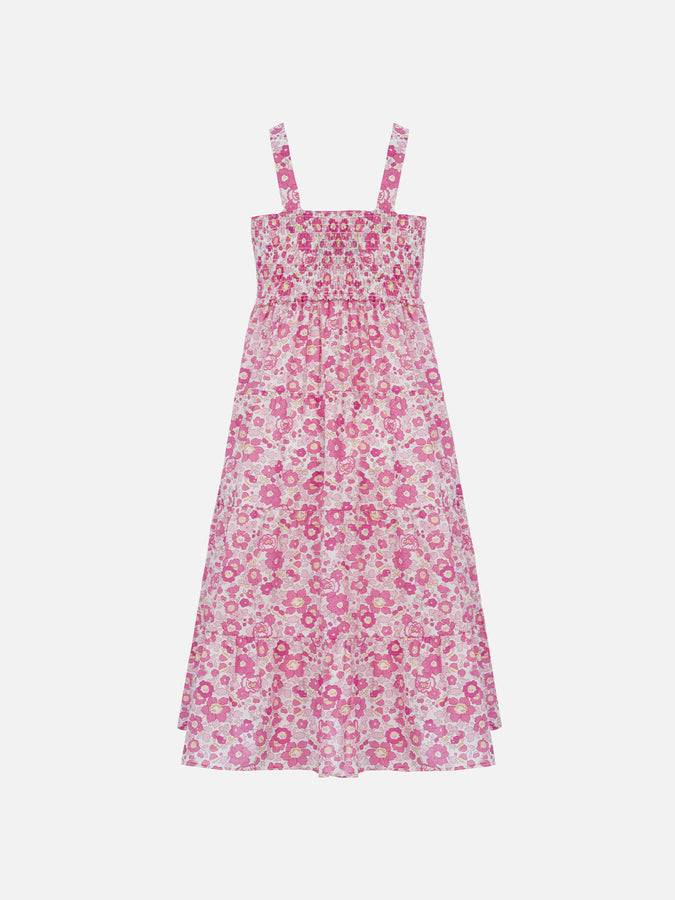 Mc2 Saint Barth Abito Da Bambina In Cotone Jemine Jr Con Stampa Betsy | REALIZZATO CON TESSUTO LIBERTY