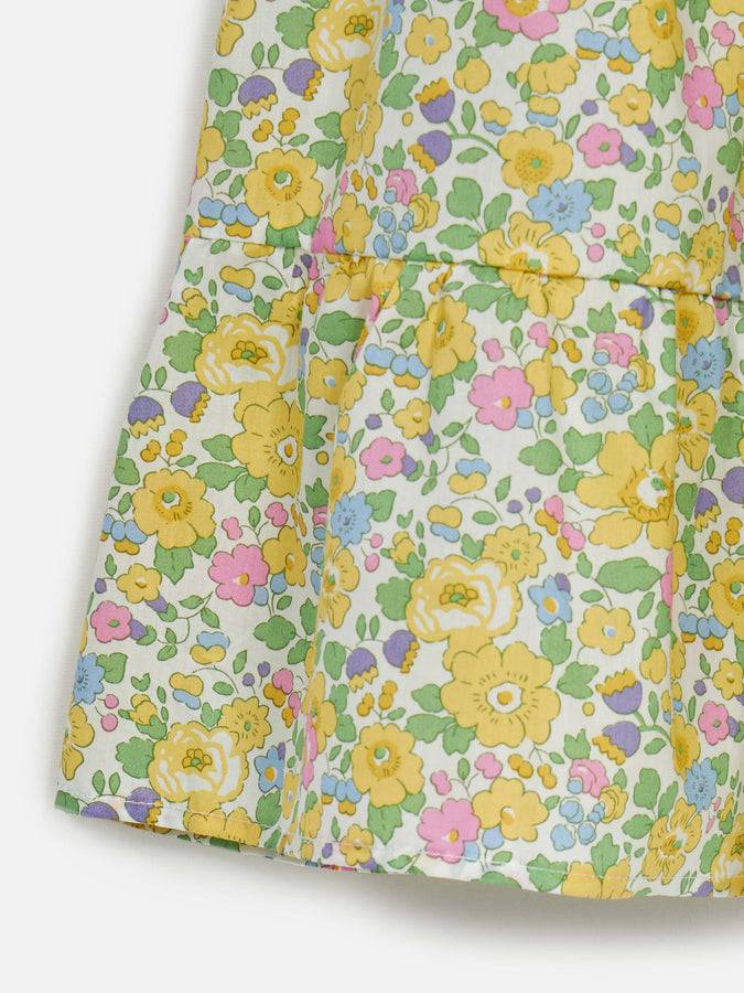Mc2 Saint Barth Abito Da Bambina In Cotone Jemine Jr Con Stampa Betsy | REALIZZATO CON TESSUTO LIBERTY
