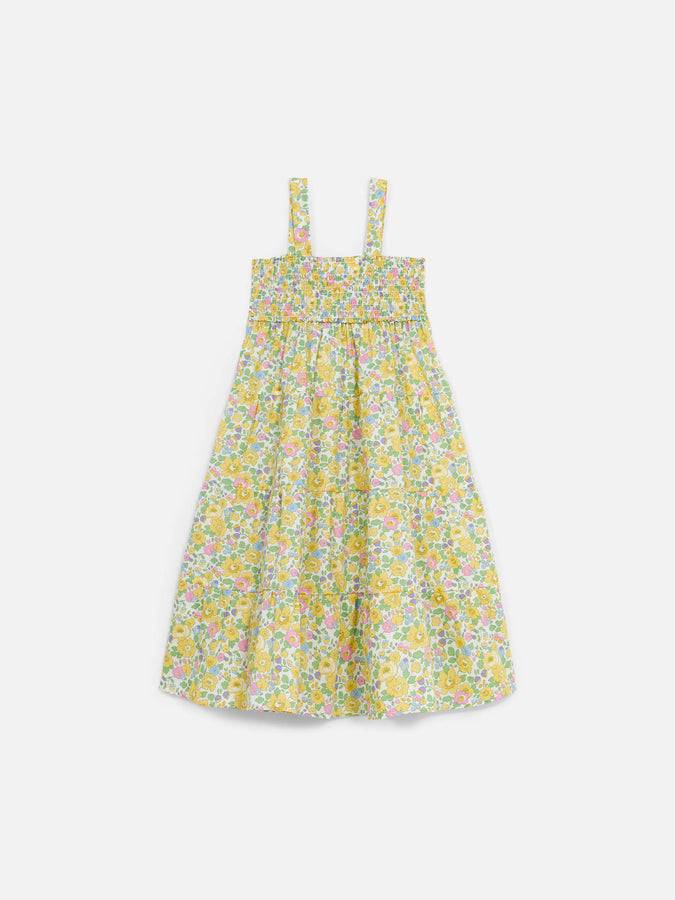 Mc2 Saint Barth Abito Da Bambina In Cotone Jemine Jr Con Stampa Betsy | REALIZZATO CON TESSUTO LIBERTY