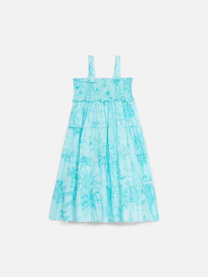 Mc2 Saint Barth Abito Da Bambina Jemine Jr In Cotone Con Stampa Toile De Jouy
