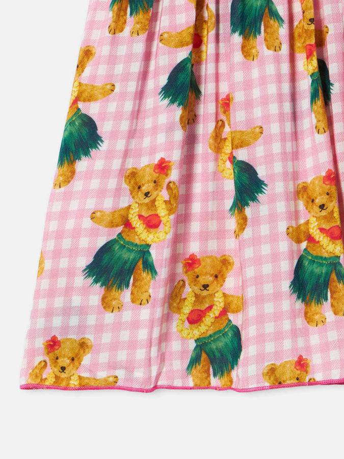 Mc2 Saint Barth Abito Da Bambina Stampa Orso Hawaiano