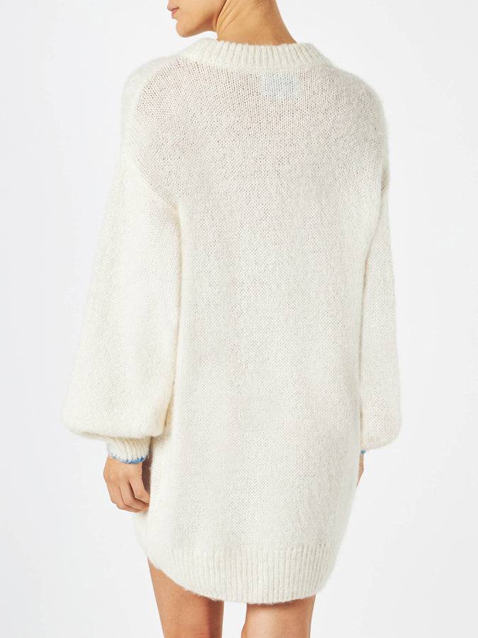 Mc2 Saint Barth Abito Da Donna In Maglia Morbidissima Con Ricamo Oltre Le Gambe C'è Di Più | EDIZIONE SPECIALE DI NIKI DJ