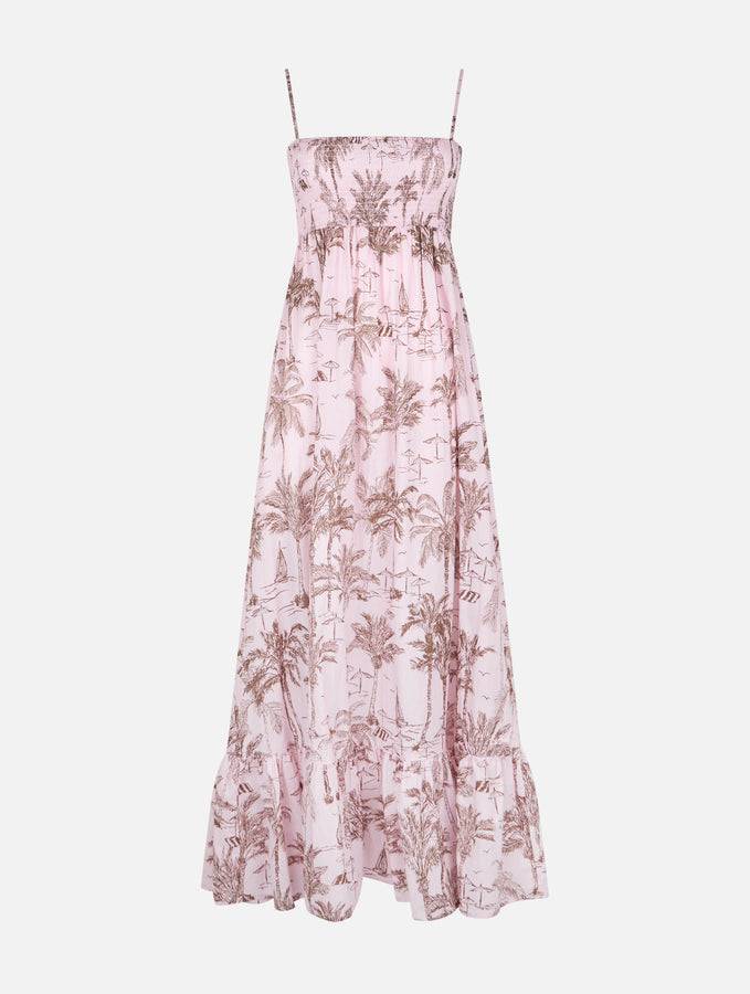 Mc2 Saint Barth Abito Jemma Da Donna In Cotone Con Ricamo Punto Smock