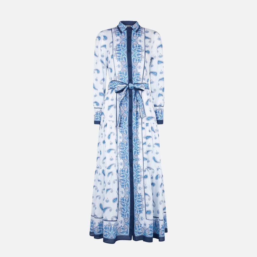 Mc2 Saint Barth Abito Lungo Da Donna Con Stampa Paisley