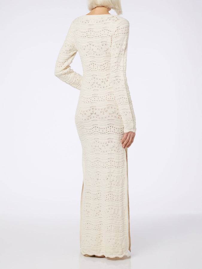 Mc2 Saint Barth Abito Midi Da Donna In Maglia Di Cotone