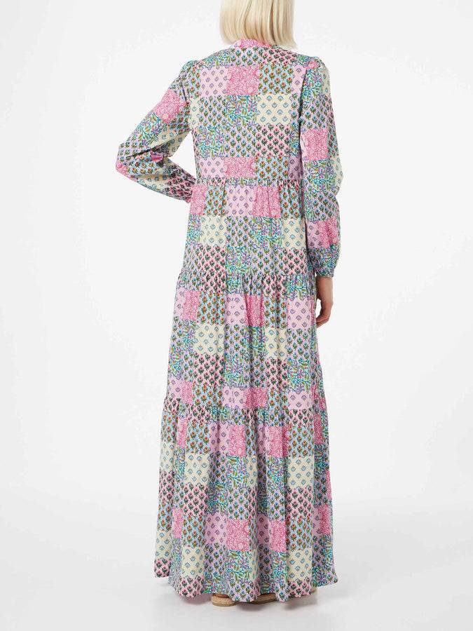 Mc2 Saint Barth Abito Nadja Lungo Da Donna In Voile Di Cotone