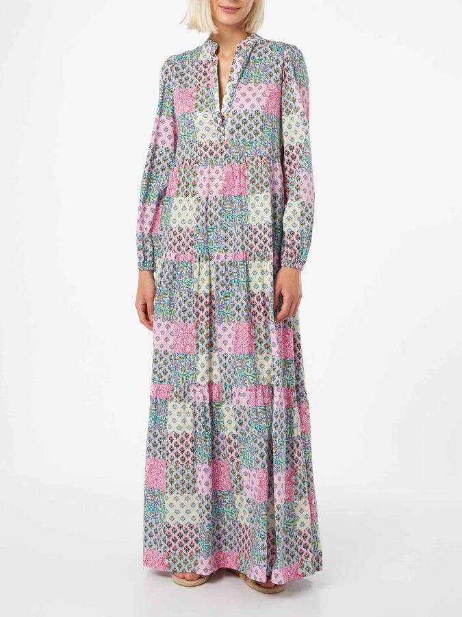 Mc2 Saint Barth Abito Nadja lungo da donna in voile di cotone