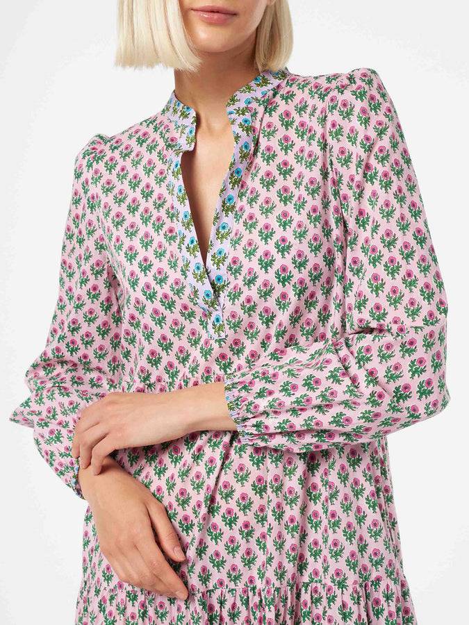 Mc2 Saint Barth Abito Nadja Lungo Da Donna In Voile Di Cotone