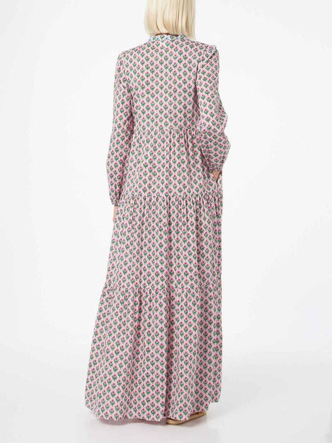 Mc2 Saint Barth Abito Nadja Lungo Da Donna In Voile Di Cotone