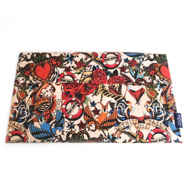 Mc2 Saint Barth Asciugamano In Microfibra Stampa Tattoo