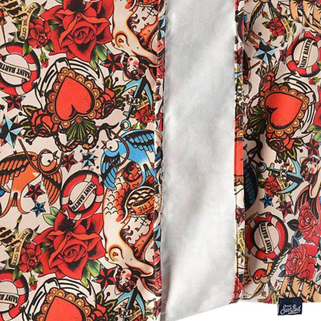 Mc2 Saint Barth Asciugamano In Microfibra Stampa Tattoo