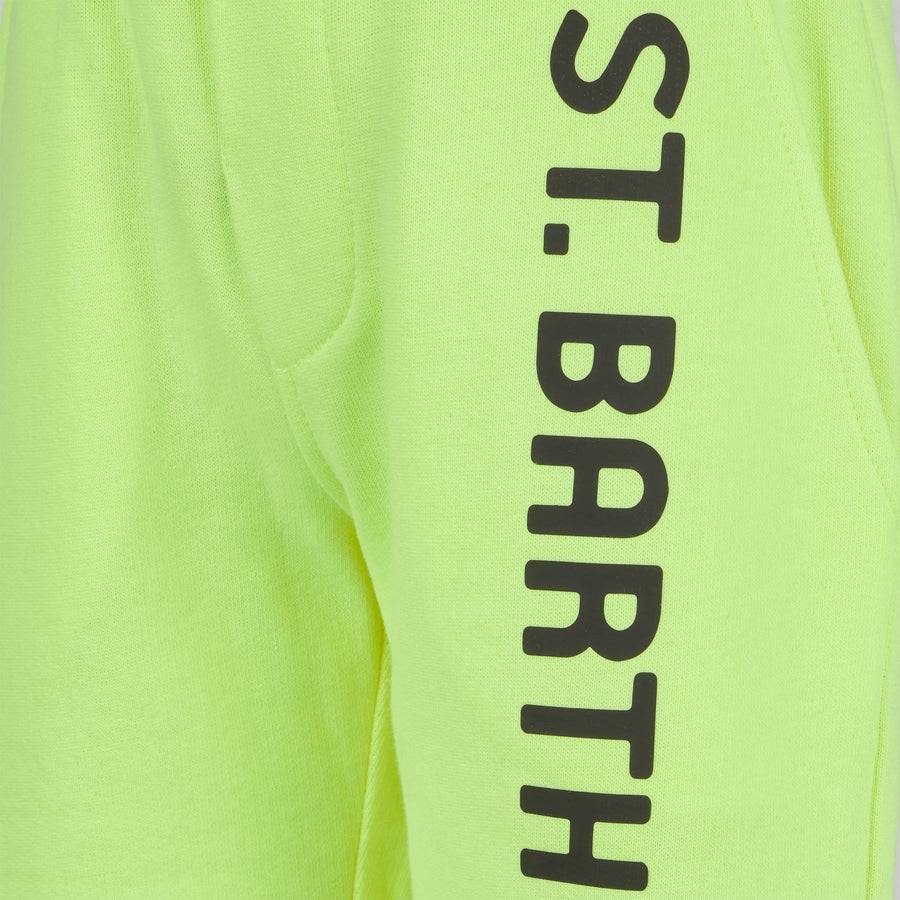 Mc2 Saint Barth Bermuda Da Bambino In Cotone Giallo Fluo