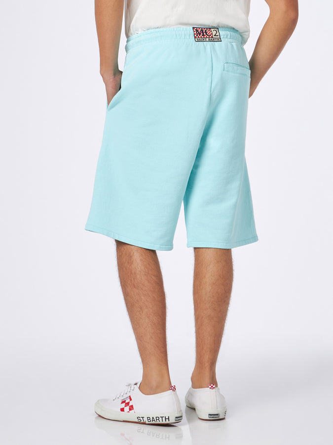 Mc2 Saint Barth Bermuda Da Uomo In Cotone Verde Acqua