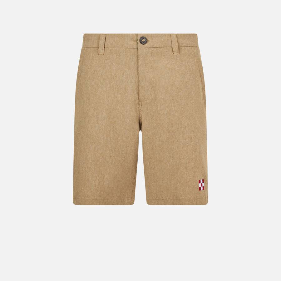 Mc2 Saint Barth Bermuda Da Uomo In Tessuto Ripstop Beige