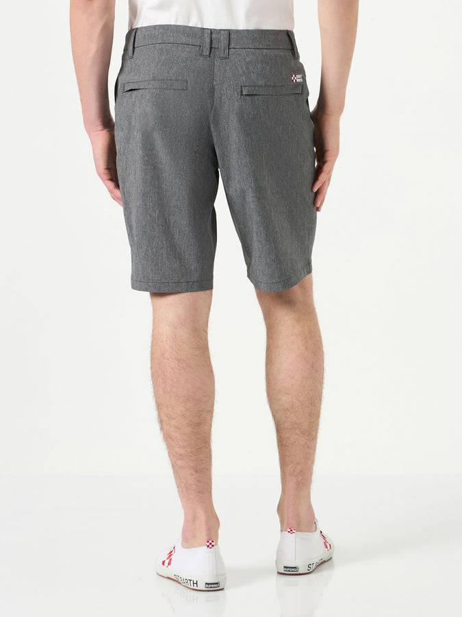 Mc2 Saint Barth Bermuda Uomo In Tessuto Ripstop Nero
