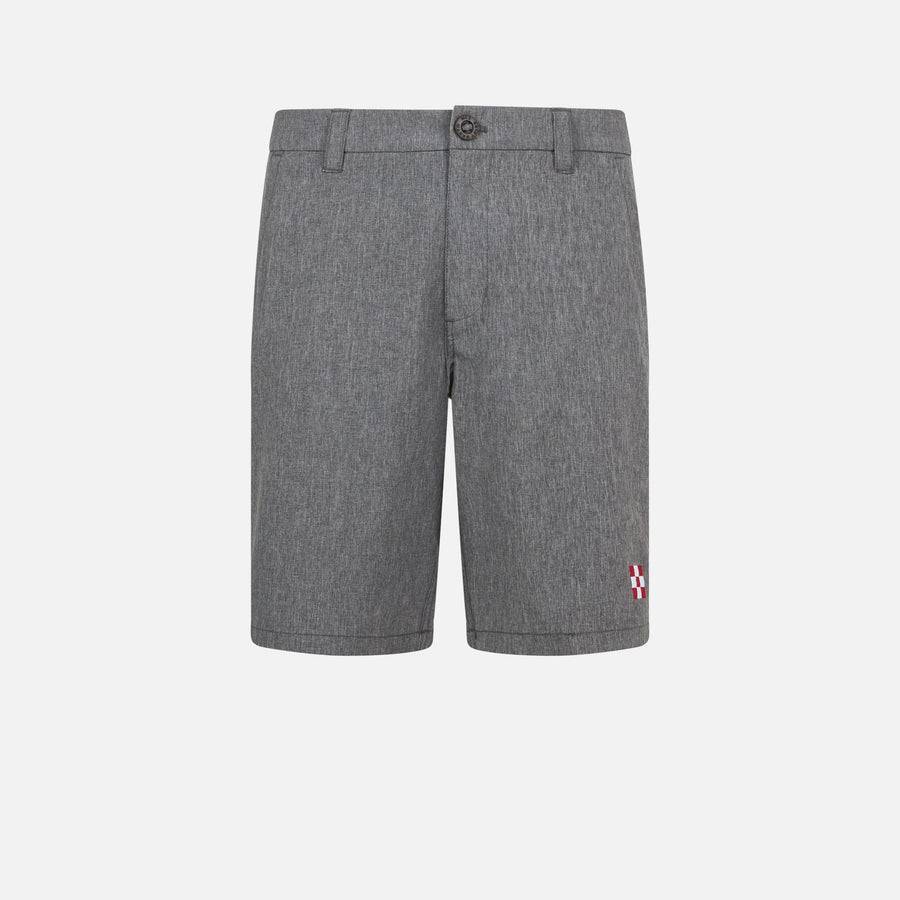 Mc2 Saint Barth Bermuda Uomo In Tessuto Ripstop Nero