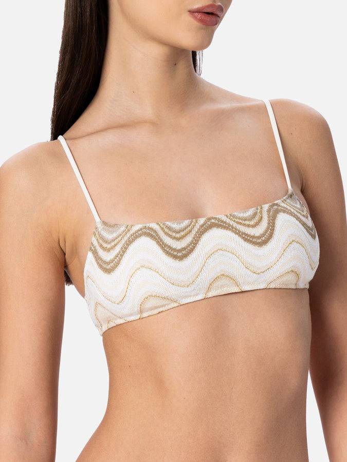 Mc2 Saint Barth Bikini A Bralette Da Donna In Maglia Raschel Sadie Marielle