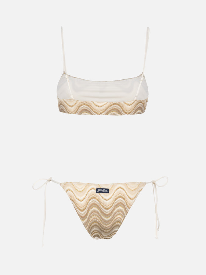 Mc2 Saint Barth Bikini A Bralette Da Donna In Maglia Raschel Sadie Marielle