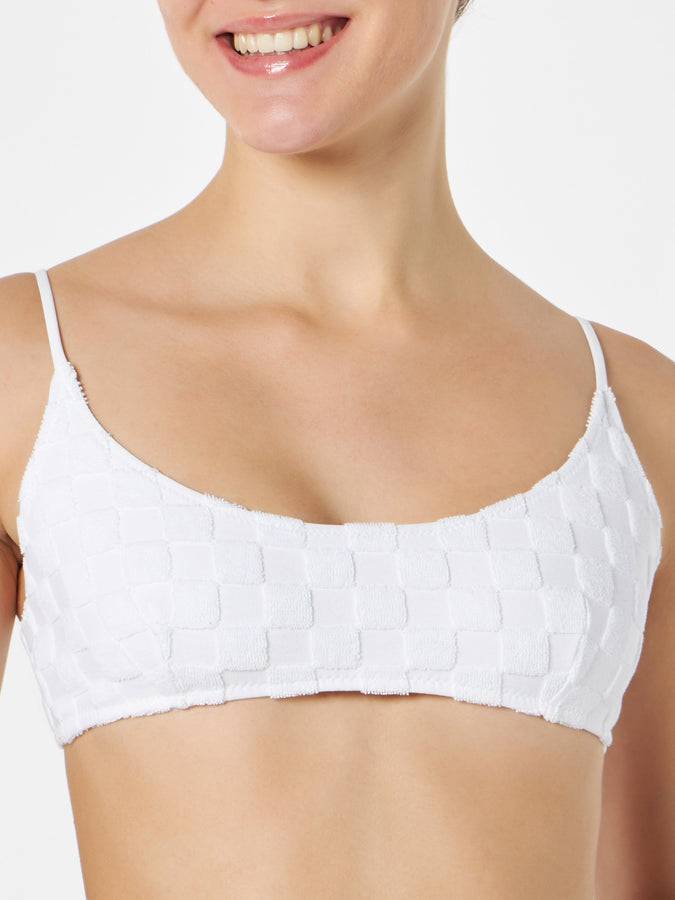 Mc2 Saint Barth Bikini A Bralette Da Donna In Spugna