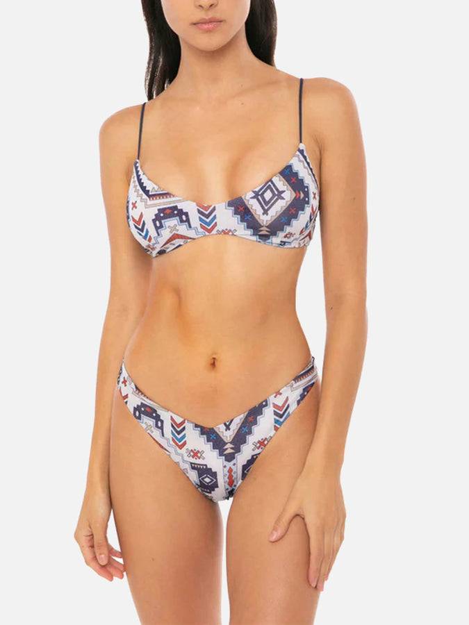 Mc2 Saint Barth Bikini a bralette glitterato stile azteco