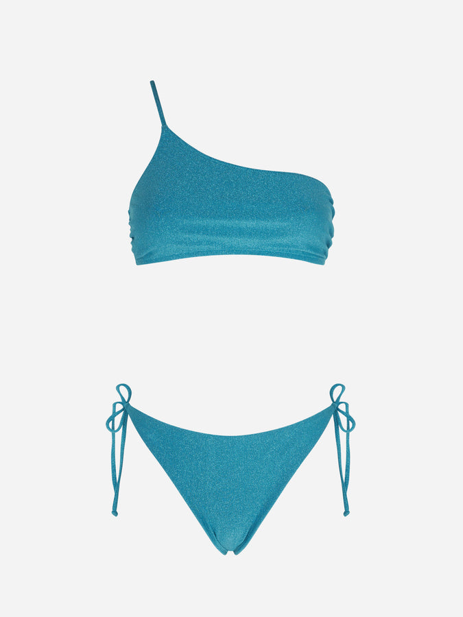 Mc2 Saint Barth Bikini A Bralette Monospalla Da Donna Azzurro