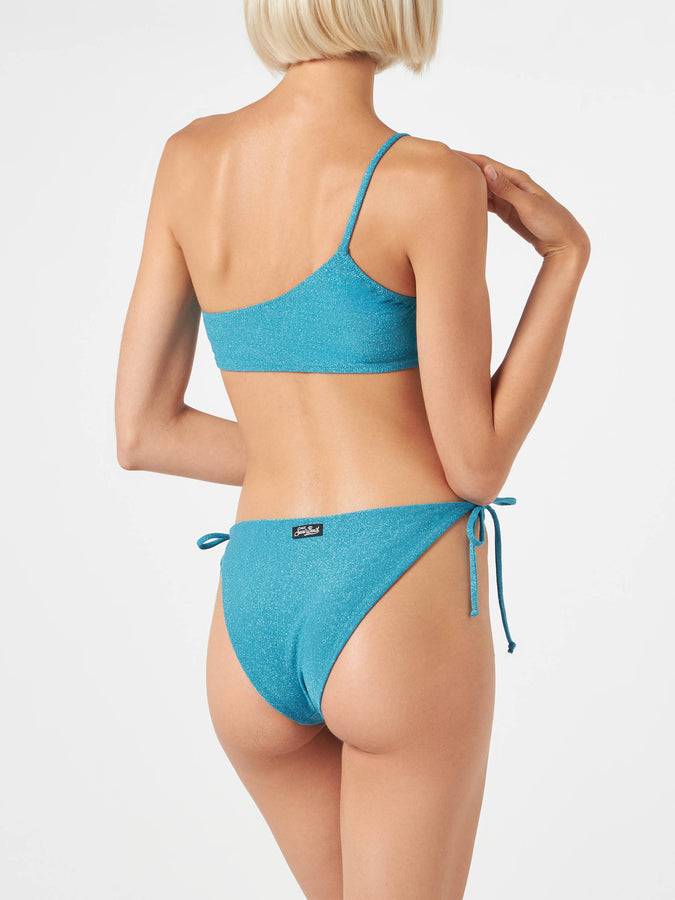 Mc2 Saint Barth Bikini A Bralette Monospalla Da Donna Azzurro