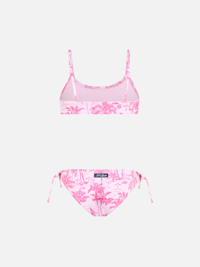 Mc2 Saint Barth Bikini A Bralette Toile De Jouy Da Bambina Jaiden