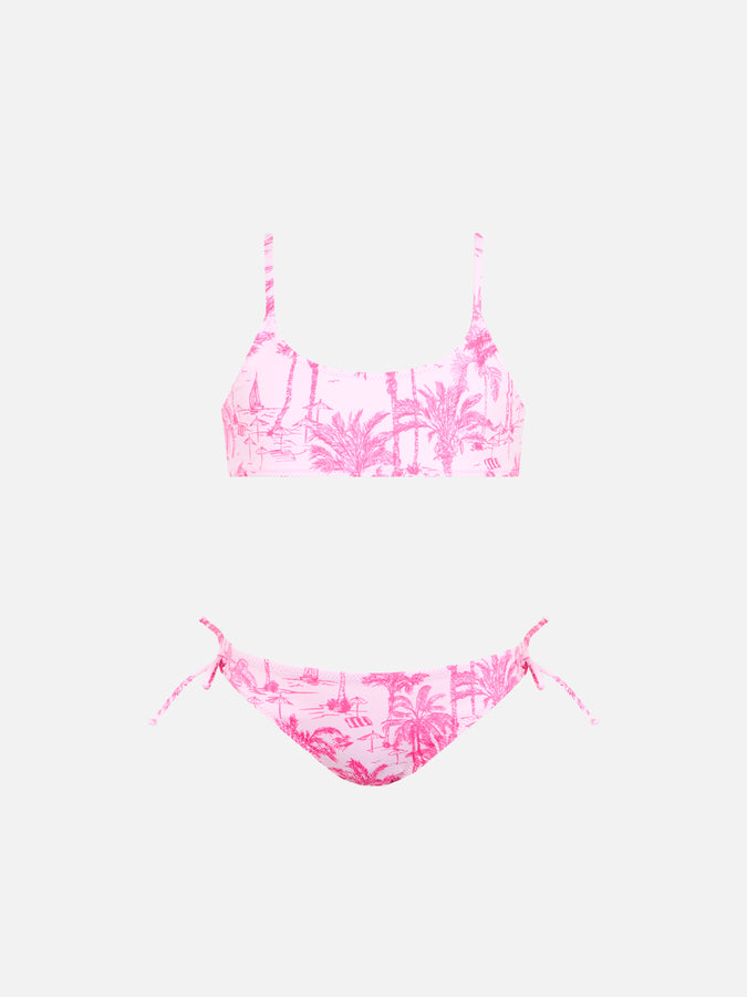 Mc2 Saint Barth Bikini a bralette toile de jouy da bambina Jaiden