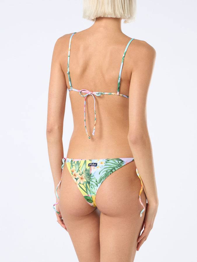 Mc2 Saint Barth Bikini A Triangolo Color Patch Fiore