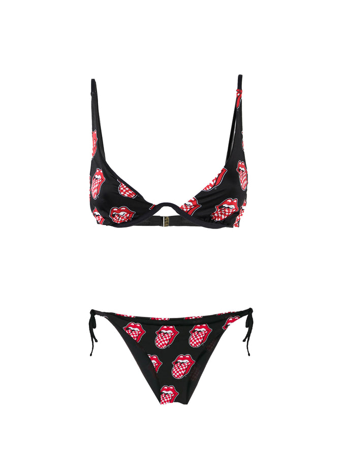 Mc2 Saint Barth Bikini A Triangolo Con Ferretto Rolling Stones® V