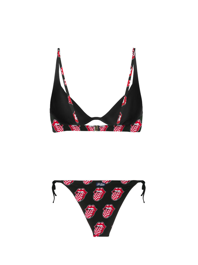 Mc2 Saint Barth Bikini A Triangolo Con Ferretto Rolling Stones® V