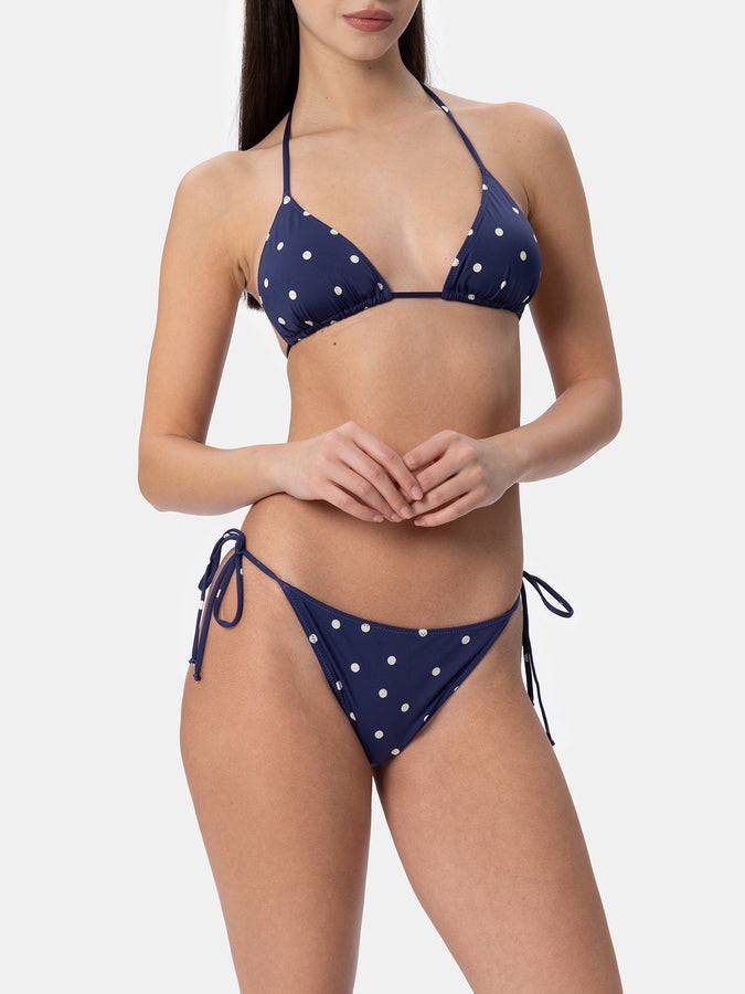 Mc2 Saint Barth Bikini a triangolo da donna Leah Marielle con stampa a pois
