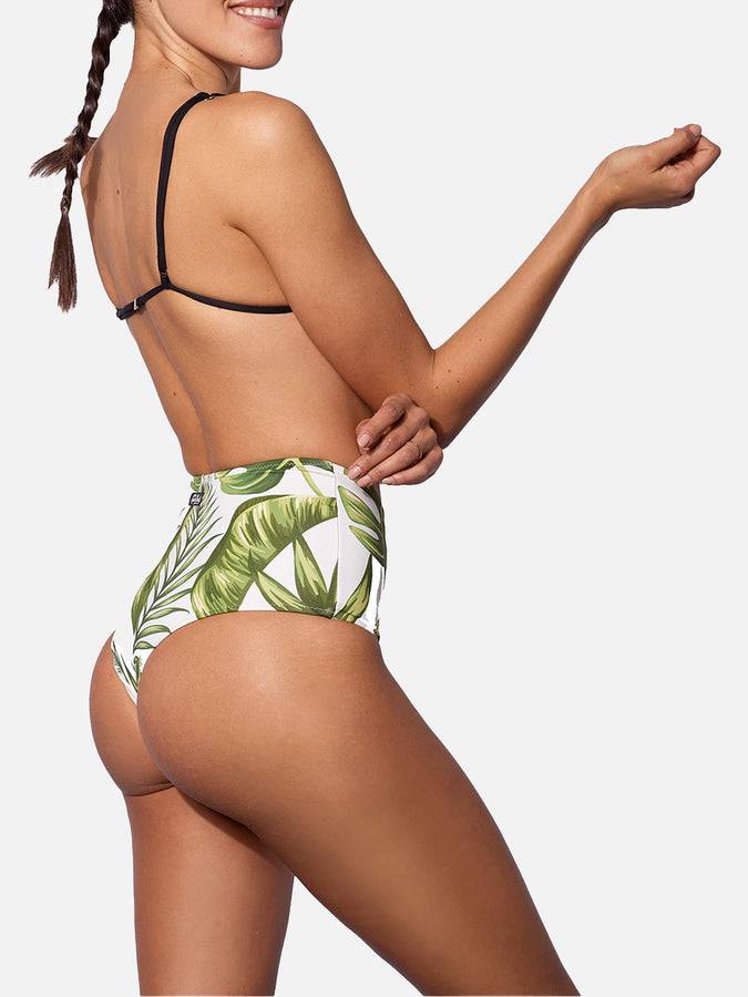 Mc2 Saint Barth Bikini A Triangolo Stampa Jumbo Foglie Tropicali