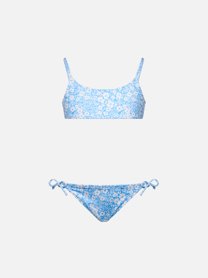 Mc2 Saint Barth Bikini bralette a fiori per bambina Jaiden