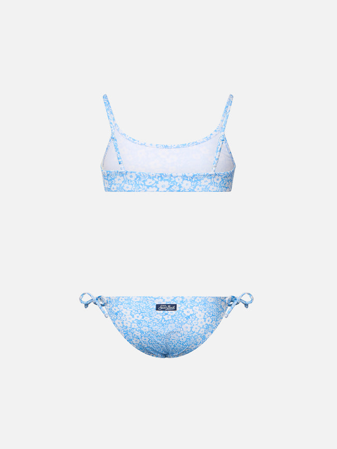 Mc2 Saint Barth Bikini Bralette A Fiori Per Bambina Jaiden