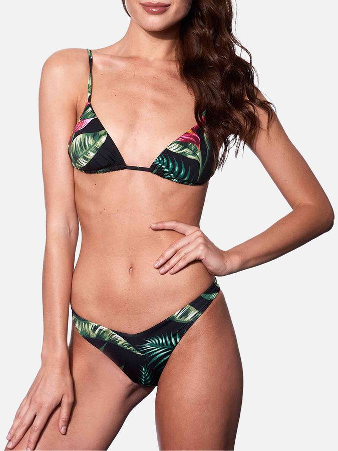 Mc2 Saint Barth Bikini Con Top A Triangolo Stampa Tropicale