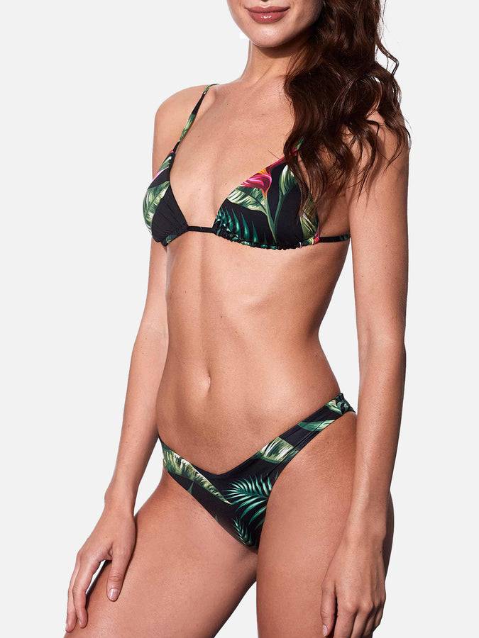 Mc2 Saint Barth Bikini con top a triangolo stampa tropicale