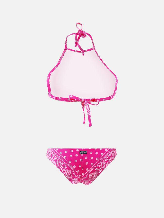 Mc2 Saint Barth Bikini Con Top All'americana Stampa Bandana