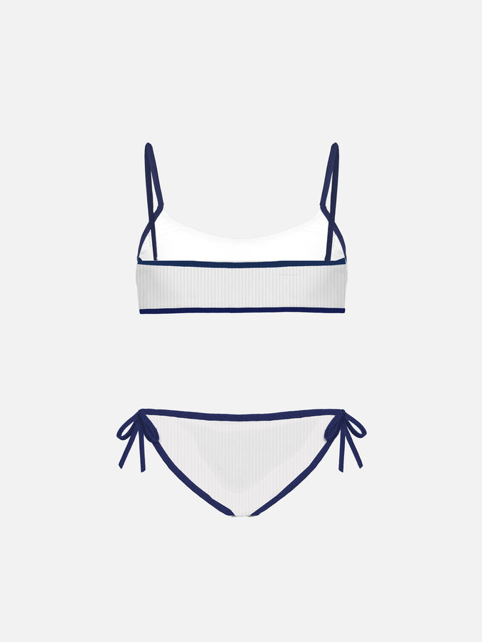 Mc2 Saint Barth Bikini Da Bambina A Bralette Bianco
