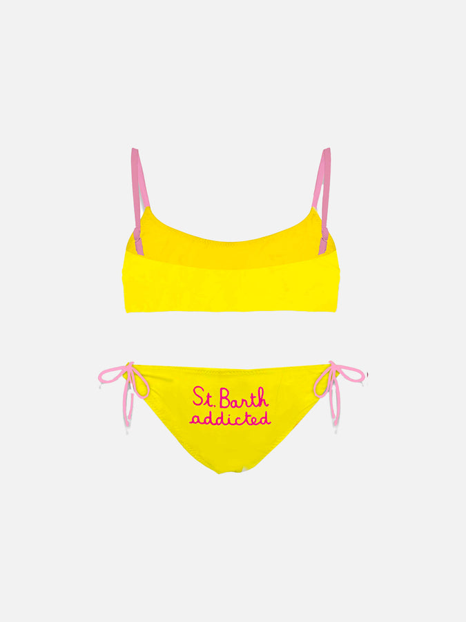 Mc2 Saint Barth Bikini Da Bambina A Bralette Con Ricamo St. Barth Addicted