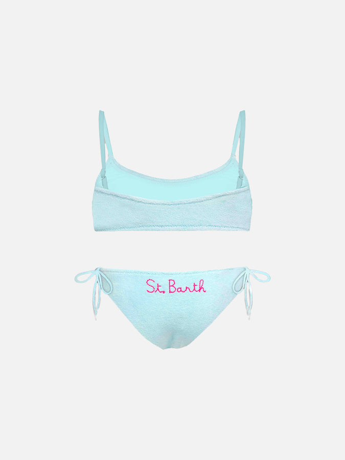 Mc2 Saint Barth Bikini Da Bambina A Bralette In Spugna