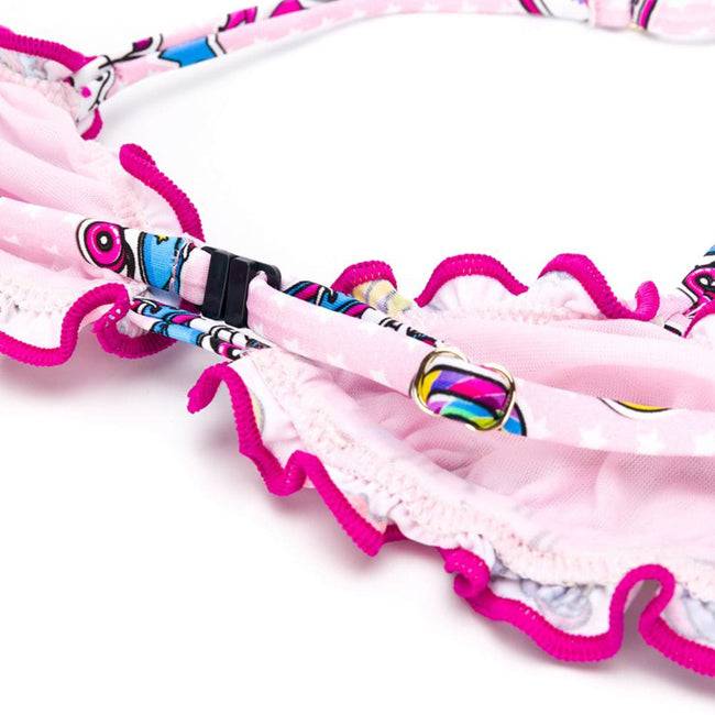 Mc2 Saint Barth Bikini Da Bambina A Triangolo Con Fantasia
