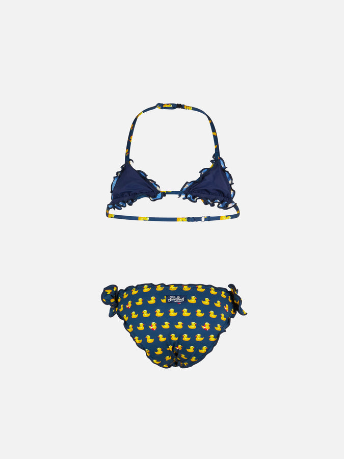 Mc2 Saint Barth Bikini Da Bambina A Triangolo Con Stampa