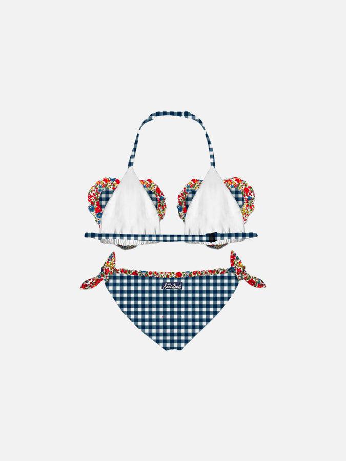 Mc2 Saint Barth Bikini Da Bambina A Triangolo Con Stampa Liberty | EDIZIONE SPECIALE LIBERTY