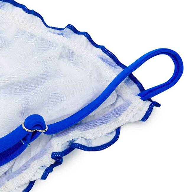 Mc2 Saint Barth Bikini Da Bambina A Triangolo Con Stampa Stelle Marine