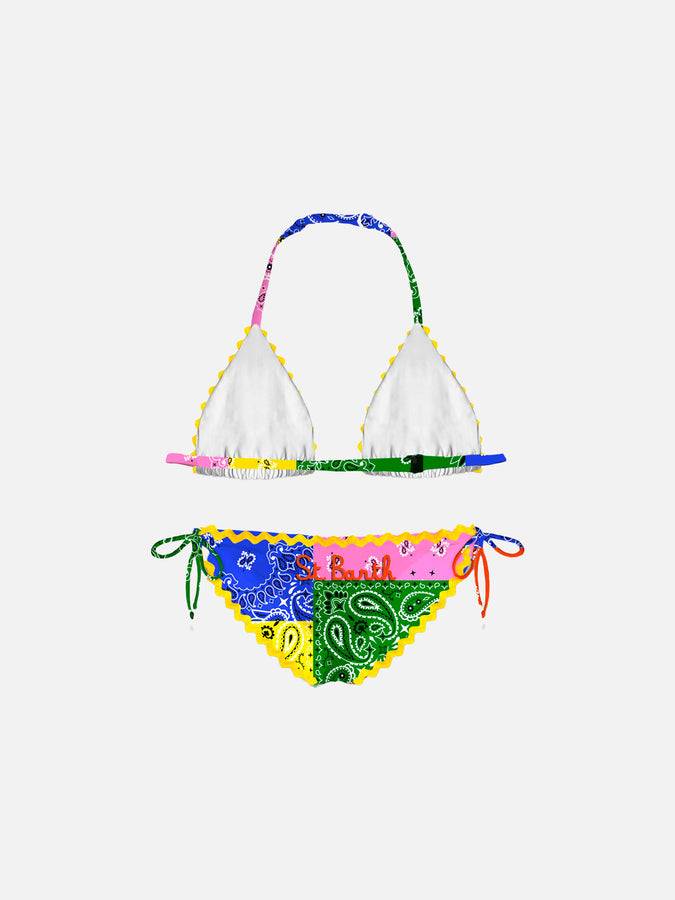 Mc2 Saint Barth Bikini Da Bambina Con Stampa Bandana