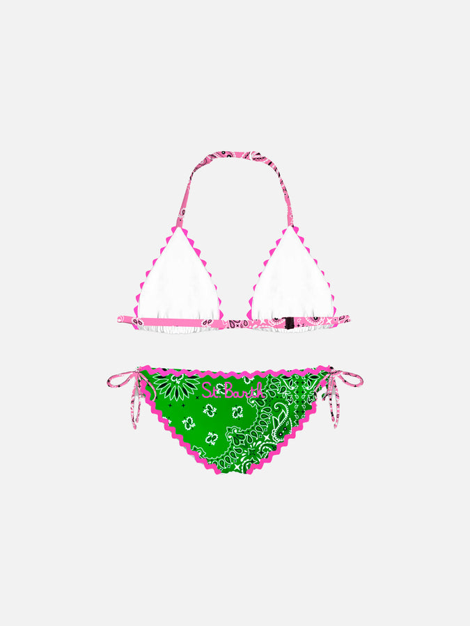 Mc2 Saint Barth Bikini Da Bambina Con Stampa Bandana