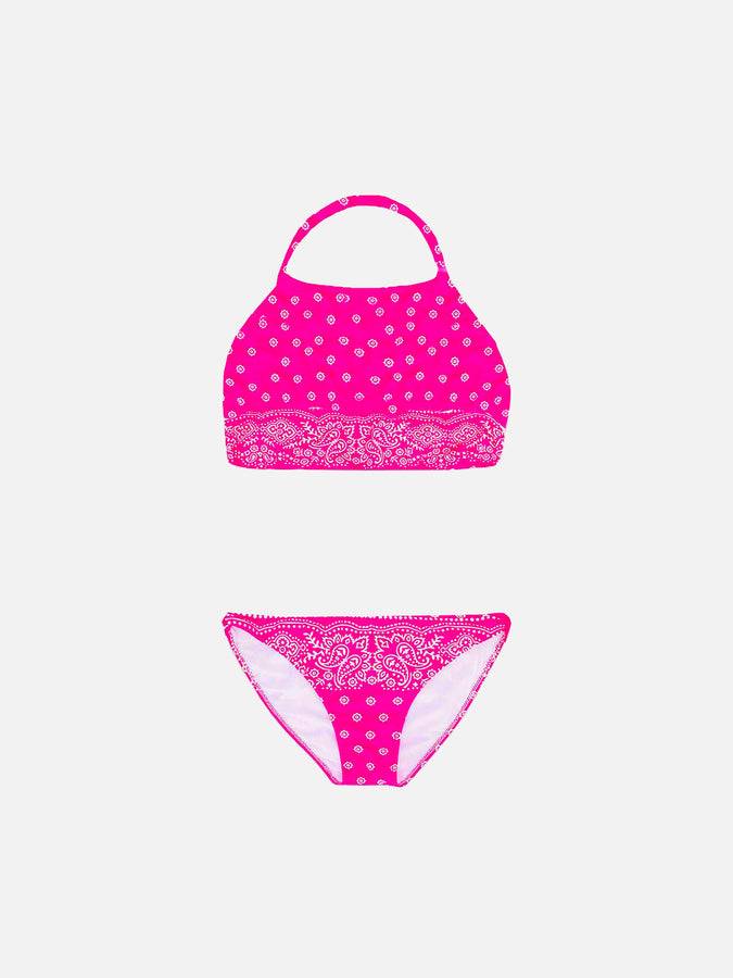 Mc2 Saint Barth Bikini da bambina con top allacciato al collo