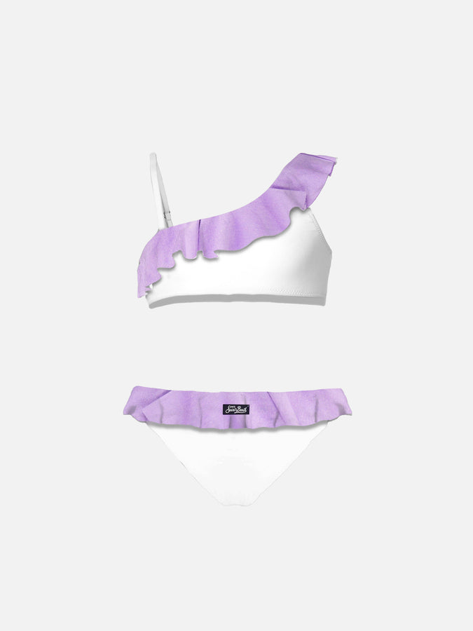 Mc2 Saint Barth Bikini Da Bambina Monospalla Con Volant
