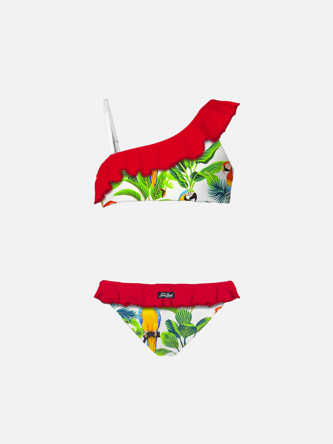 Mc2 Saint Barth Bikini Da Bambina Monospalla Con Volant